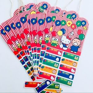 Vintage 10 PCs Sanrio Hello Kitty Fun Tickets ‘94